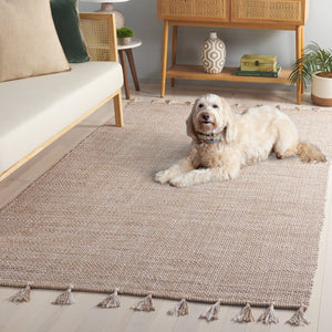 Safavieh Montauk 476b Area Rug - Timeless Elegance With Artisanal Tassels, Perfect For Any Home Decor Style Beige Cotton Mtk476b-5