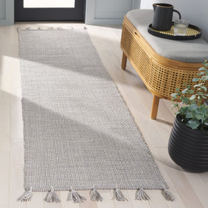 Safavieh Montauk 476b Area Rug - Timeless Elegance With Artisanal Tassels, Perfect For Any Home Decor Style Light Grey Cotton Mtk476f-29