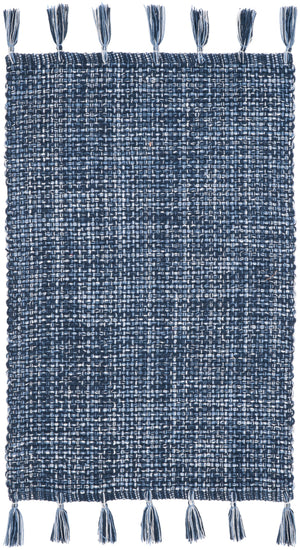 Safavieh Montauk 476b Area Rug - Timeless Elegance With Artisanal Tassels, Perfect For Any Home Decor Style Navy Cotton Mtk476n-6sq