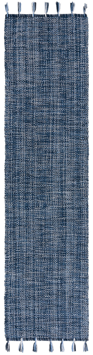 Safavieh Montauk 476b Area Rug - Timeless Elegance With Artisanal Tassels, Perfect For Any Home Decor Style Navy Cotton Mtk476n-6sq