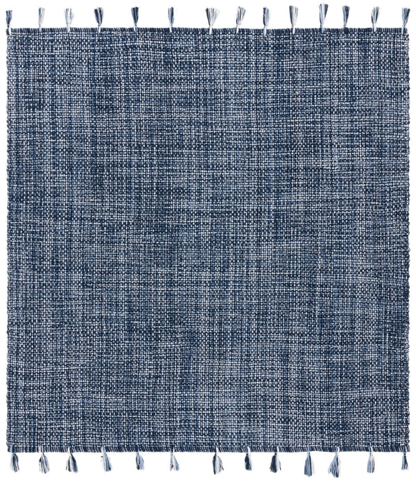 Safavieh Montauk 476b Area Rug - Timeless Elegance With Artisanal Tassels, Perfect For Any Home Decor Style Navy Cotton Mtk476n-6sq