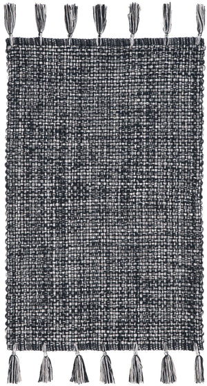 Safavieh Montauk 476b Area Rug - Timeless Elegance With Artisanal Tassels, Perfect For Any Home Decor Style Black Cotton Mtk476z-8