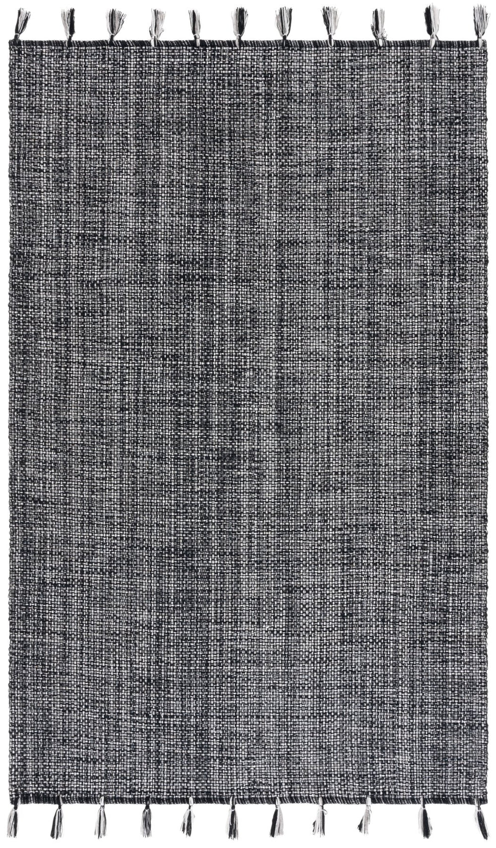 Safavieh Montauk 476b Area Rug - Timeless Elegance With Artisanal Tassels, Perfect For Any Home Decor Style Black Cotton Mtk476z-8