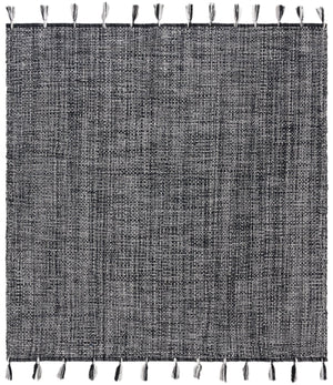 Safavieh Montauk 476b Area Rug - Timeless Elegance With Artisanal Tassels, Perfect For Any Home Decor Style Black Cotton Mtk476z-8