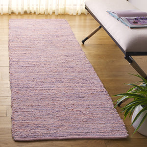 Safavieh Montauk Handwoven Cotton Area Rug - Vibrant Yellow Accent For Cozy Living Spaces And Nooks Lilac Cotton Mtk535v-4