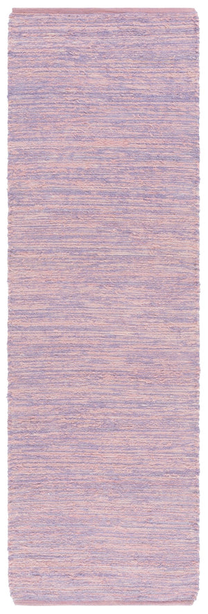 Safavieh Montauk Handwoven Cotton Area Rug - Vibrant Yellow Accent For Cozy Living Spaces And Nooks Lilac Cotton Mtk535v-4