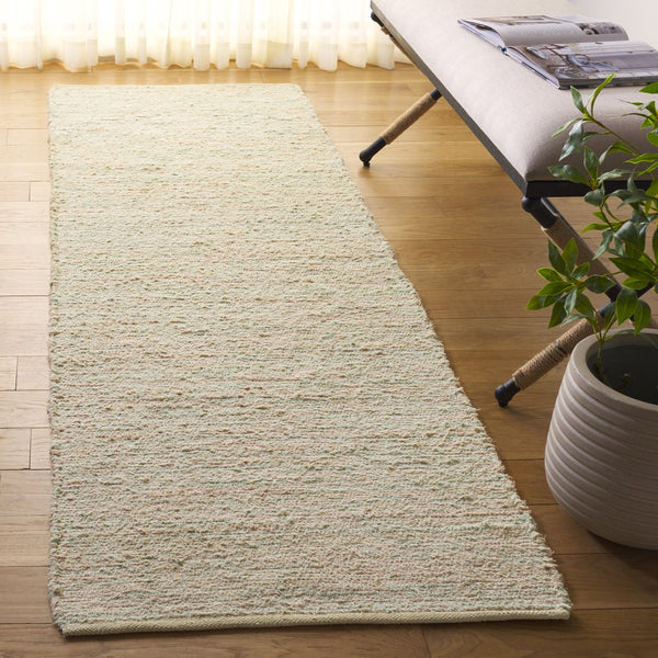 Safavieh Montauk Handwoven Runner Area Rug - Vibrant Cotton Accent For Hallways And Kitchens, Elevate Your Space Green Cotton Mtk535y-28