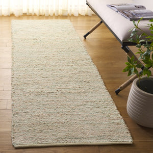 Safavieh Montauk Handwoven Cotton Area Rug - Vibrant Yellow Accent For Cozy Living Spaces And Nooks Green Cotton Mtk535y-6