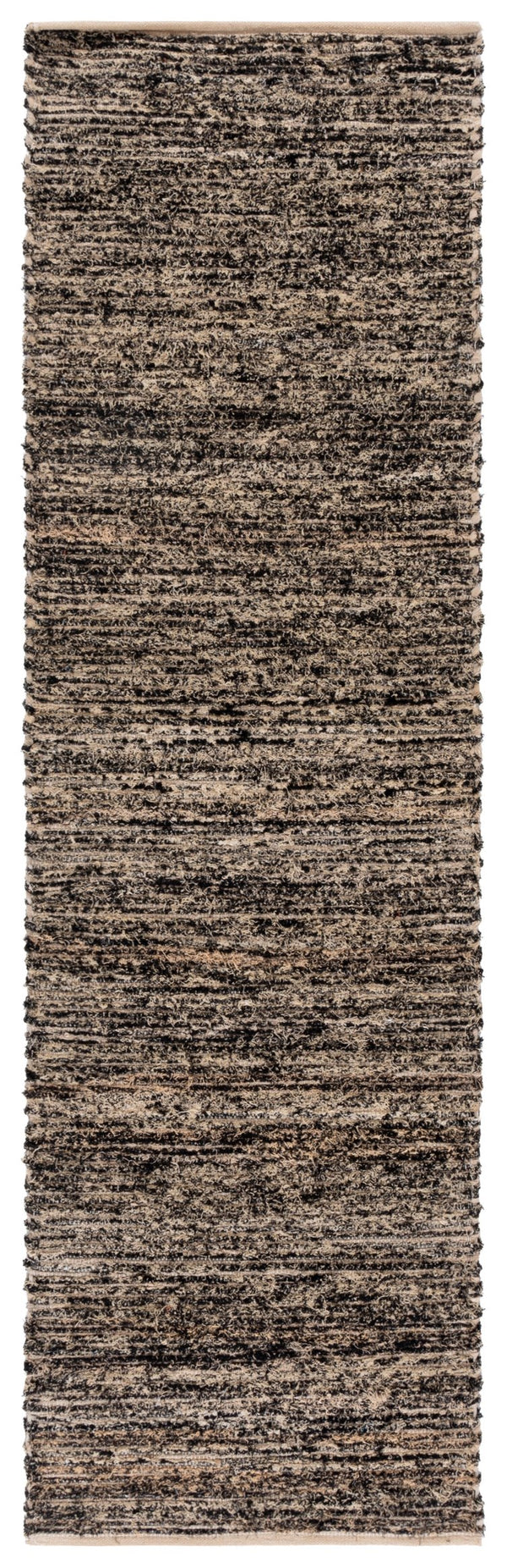 Safavieh Montauk Elegant Handwoven Runner Rug - Luxurious Comfort And Timeless Style For Any Space Taupe ,Black Cotton Mtk537e-28