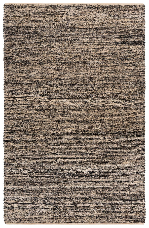 Safavieh Montauk Handwoven Area Rug - Artisan Crafted Cotton Beauty For Living Room, Bedroom, Or Office Decor Taupe ,Black Cotton Mtk537e-4