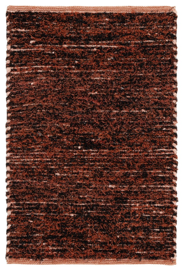 Safavieh Montauk Handwoven Area Rug - Artisan Crafted Cotton Beauty For Living Room, Bedroom, Or Office Decor Rust ,Black Cotton Mtk537p-3