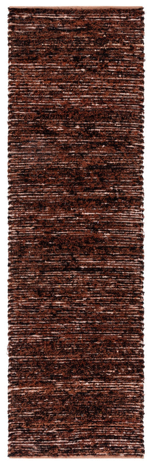 Safavieh Montauk Elegant Handwoven Runner Rug - Luxurious Comfort And Timeless Style For Any Space Rust ,Black Cotton Mtk537p-28