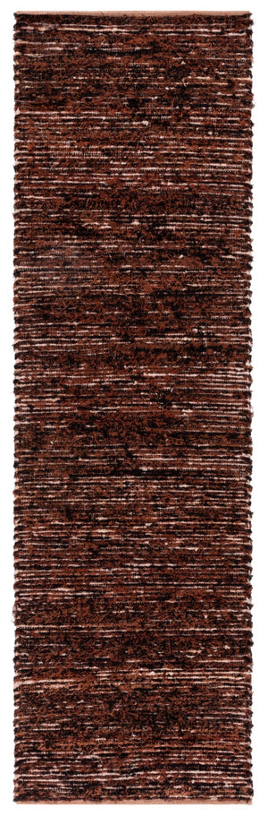 Safavieh Montauk Handwoven Area Rug - Artisan Crafted Cotton Beauty For Living Room, Bedroom, Or Office Decor Rust ,Black Cotton Mtk537p-3