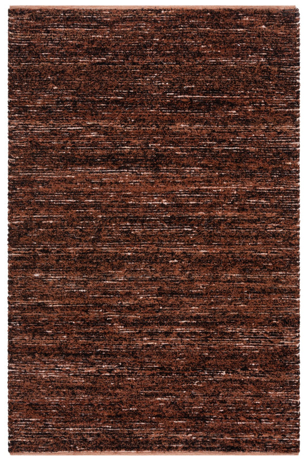 Safavieh Montauk Handwoven Area Rug - Artisan Crafted Cotton Beauty For Living Room, Bedroom, Or Office Decor Rust ,Black Cotton Mtk537p-3