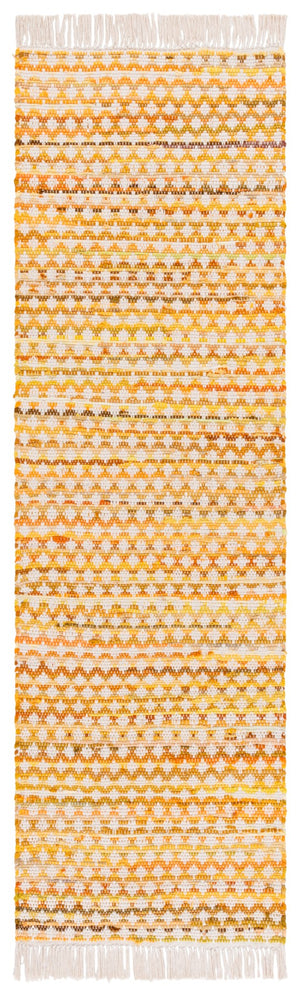 Safavieh Montauk Handwoven Cotton Area Rug - Elegant Yellow And Ivory Design For Stylish Home Decor Yellow ,Ivory Cotton Mtk538c-3