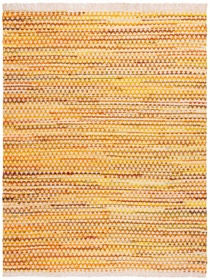 Safavieh Montauk Yellow And Ivory Handwoven Runner Rug – Elegant Cotton Decor For Your Living Space Yellow ,Ivory Cotton Mtk538c-8