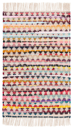 Safavieh Montauk Handwoven Cotton Area Rug - Elegant Yellow And Ivory Design For Stylish Home Decor Red ,Blue Cotton Mtk538q-4