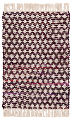 Safavieh Montauk Handwoven Cotton Area Rug - Elegant Yellow And Ivory Design For Stylish Home Decor Wine ,Ivory Cotton Mtk538s-3