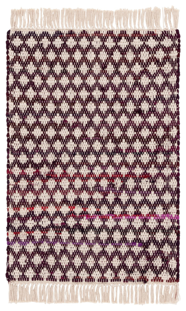 Safavieh Montauk Handwoven Cotton Area Rug - Elegant Yellow And Ivory Design For Stylish Home Decor Wine ,Ivory Cotton Mtk538s-3