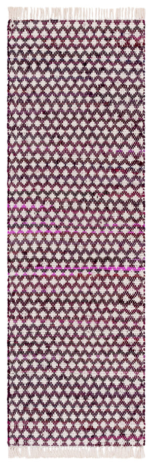 Safavieh Montauk Yellow And Ivory Handwoven Runner Rug – Elegant Cotton Decor For Your Living Space Wine ,Ivory Cotton Mtk538s-28