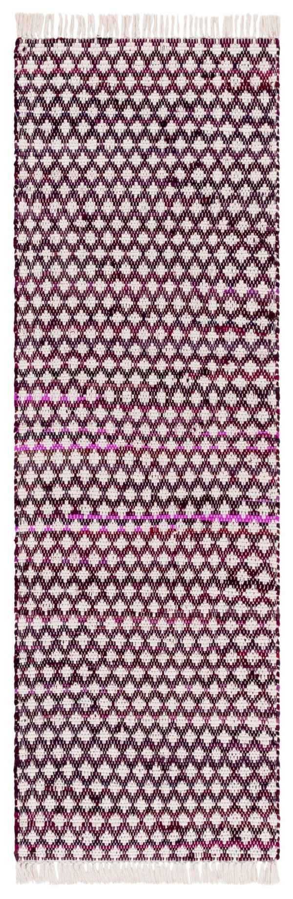 Safavieh Montauk Handwoven Cotton Area Rug - Elegant Yellow And Ivory Design For Stylish Home Decor Wine ,Ivory Cotton Mtk538s-3