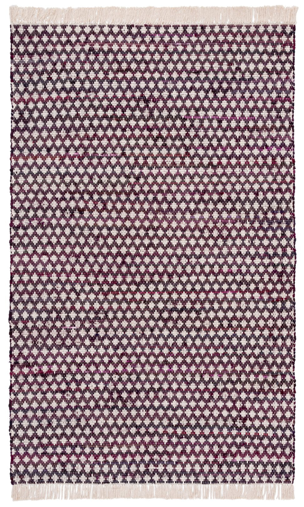 Safavieh Montauk Yellow And Ivory Handwoven Runner Rug – Elegant Cotton Decor For Your Living Space Wine ,Ivory Cotton Mtk538s-5