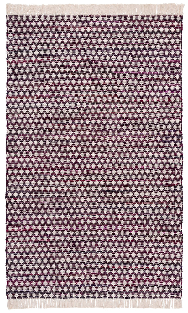 Safavieh Montauk Handwoven Cotton Area Rug - Elegant Yellow And Ivory Design For Stylish Home Decor Wine ,Ivory Cotton Mtk538s-3