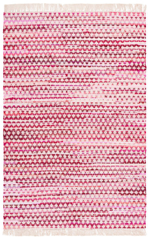 Safavieh Montauk Yellow And Ivory Handwoven Runner Rug – Elegant Cotton Decor For Your Living Space Pink ,Ivory Cotton Mtk538u-5