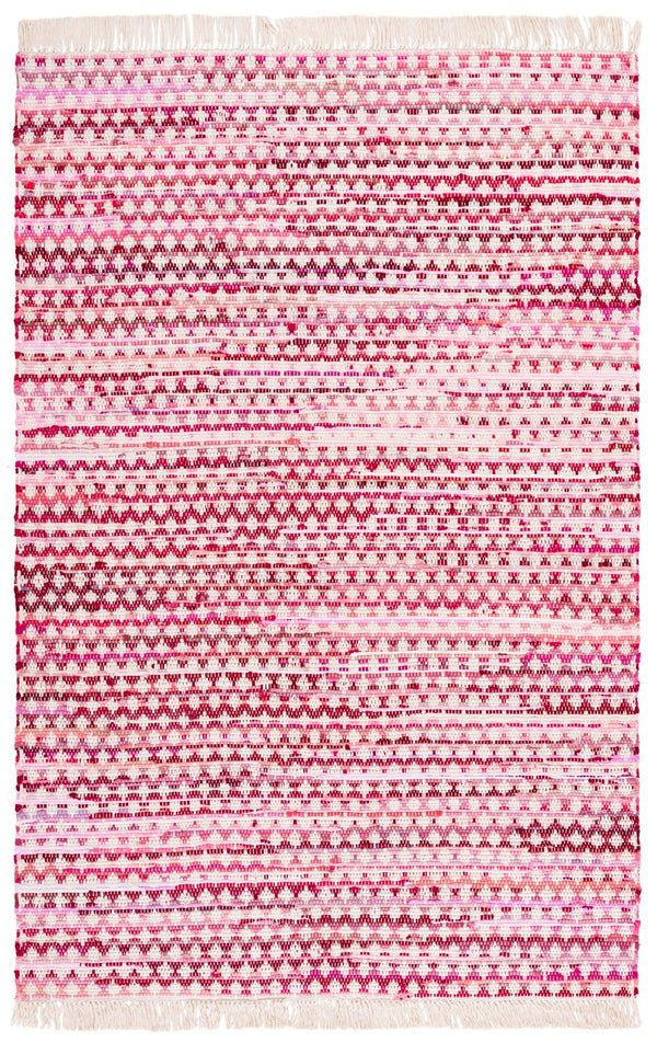 Safavieh Montauk Yellow And Ivory Handwoven Runner Rug – Elegant Cotton Decor For Your Living Space Pink ,Ivory Cotton Mtk538u-5