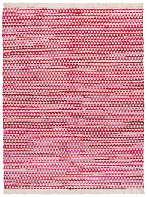 Safavieh Montauk Handwoven Cotton Area Rug - Elegant Yellow And Ivory Design For Stylish Home Decor Pink ,Ivory Cotton Mtk538u-6