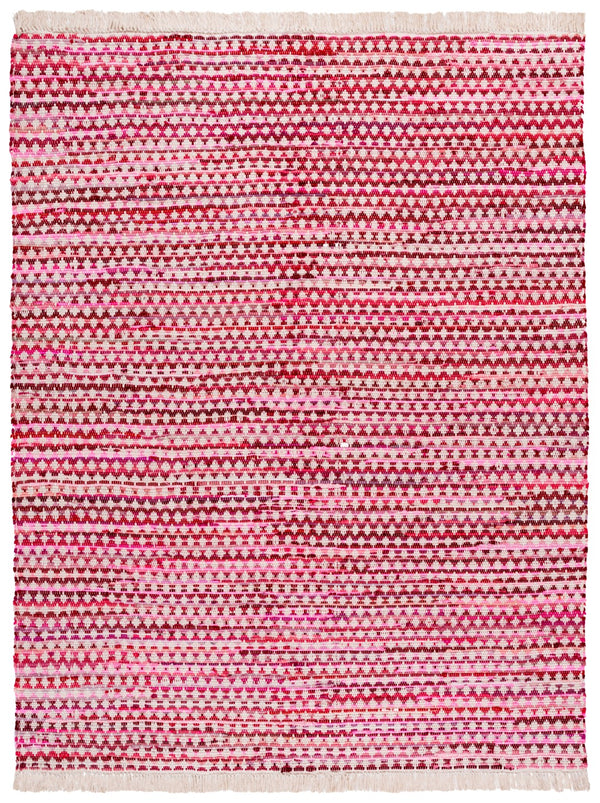 Safavieh Montauk Handwoven Cotton Area Rug - Elegant Yellow And Ivory Design For Stylish Home Decor Pink ,Ivory Cotton Mtk538u-6