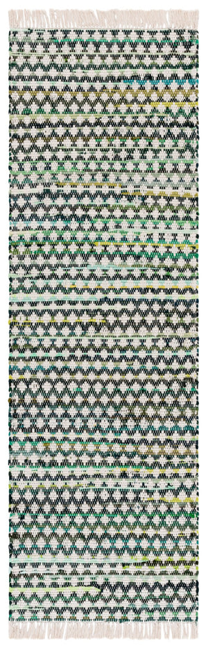 Safavieh Montauk Handwoven Cotton Area Rug - Elegant Yellow And Ivory Design For Stylish Home Decor Green ,Ivory Cotton Mtk538y-4