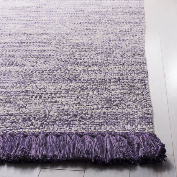 Safavieh Montauk Hand-woven Cotton Rug - Luxurious Purple Design, Artisan Crafted For Elegant Living Spaces Purple Cotton Mtk610s-3