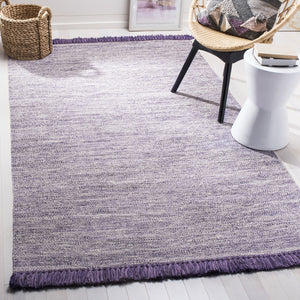 Safavieh Montauk Hand-woven Cotton Rug - Luxurious Purple Design, Artisan Crafted For Elegant Living Spaces Purple Cotton Mtk610s-3