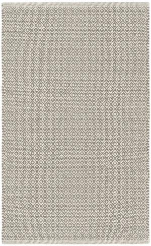 Safavieh Montauk Hand-Woven Ivory Grey Cotton Rug — Low-Profile Transitional Design For High-Traffic Rooms 9'-0" x 12'-0" MTK717A-9