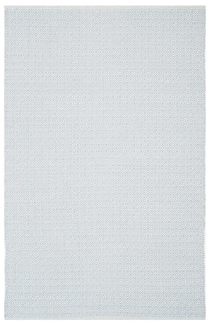 Safavieh Montauk Hand-Woven Ivory And Light Blue Cotton Runner, Low-Profile 1/4" Pile For Hallways And Entryways 2'-3" x 11'-0" MTK717B-211
