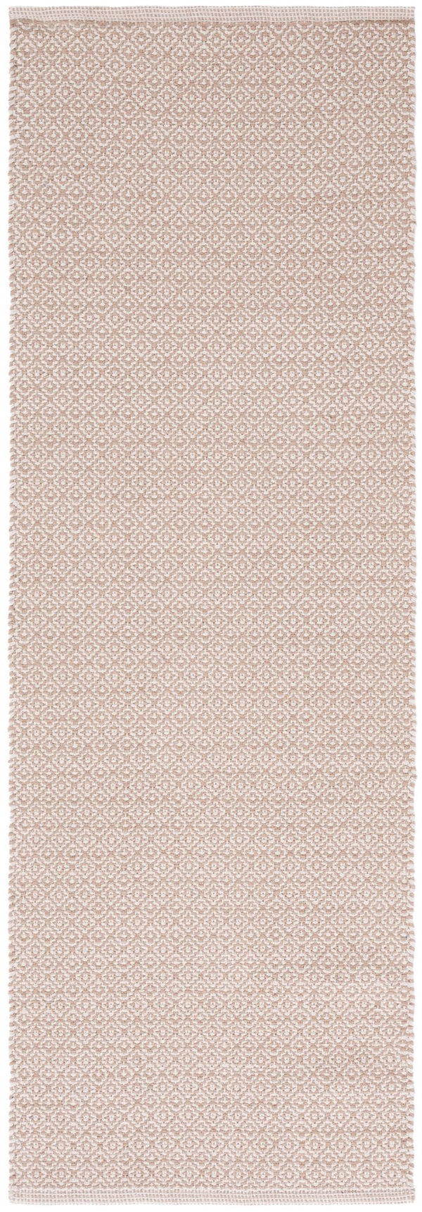 Safavieh Montauk Handwoven Ivory-Beige Cotton Runner — Low-Profile 1/4" Pile For Hallways & High Traffic Areas 2'-3" x 13'-0" MTK717G-213