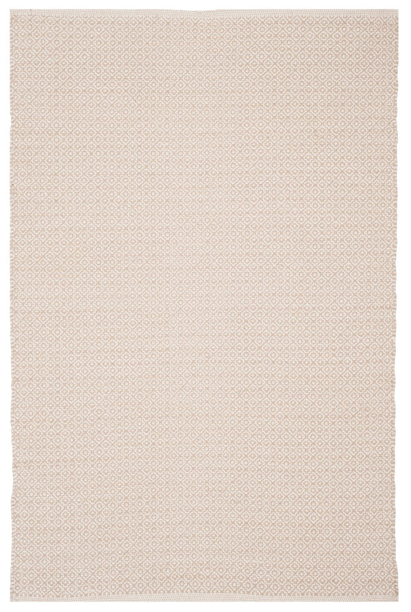 Safavieh Montauk Hand‑Woven Ivory Beige Cotton Rug - Transitional Minimalist Low-Profile 1/4" Pile, Durable Elegance 6'-0" x 9'-0" MTK717G-6