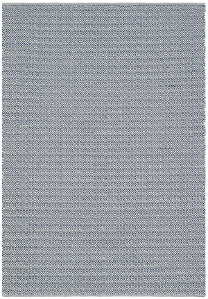Safavieh Montauk Hand-Woven 10X14 Ivory Navy Cotton Rug — Low-Profile 1/4" Pile, Transitional Elegance For Living Spaces MTK717H-10
