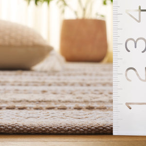 Safavieh Montauk Hand-loomed Area Rug - Luxurious Rectangle Design For Elegant Home Decor And Comfort Beige ,Ivory Cotton Mtk976b-5