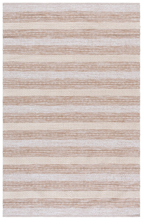 Safavieh Montauk Handloom Cotton Area Rug - Luxurious Comfort And Timeless Elegance For Your Home Decor Beige ,Ivory Cotton Mtk976b-3