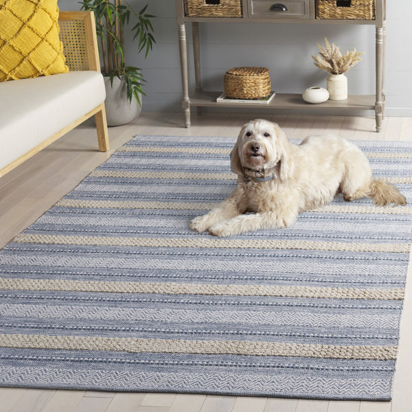 Safavieh Montauk Hand-loomed Area Rug - Luxurious Rectangle Design For Elegant Home Decor And Comfort Silver ,Ivory Cotton Mtk976f-5