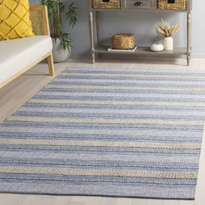 Safavieh Montauk Hand-loomed Area Rug - Luxurious Rectangle Design For Elegant Home Decor And Comfort Silver ,Ivory Cotton Mtk976f-5