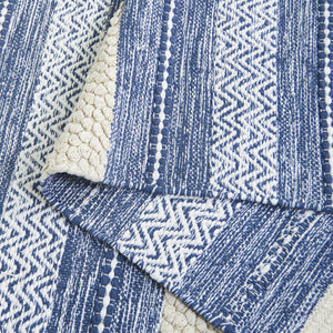 Safavieh Montauk Handloom Cotton Area Rug - Luxurious Comfort And Timeless Elegance For Your Home Decor Navy ,Ivory Cotton Mtk976n-8