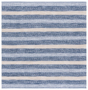 Safavieh Montauk Handloom Cotton Area Rug - Luxurious Comfort And Timeless Elegance For Your Home Decor Navy ,Ivory Cotton Mtk976n-8