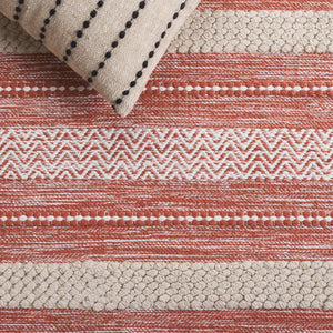 Safavieh Montauk Hand-loomed Area Rug - Luxurious Rectangle Design For Elegant Home Decor And Comfort Orange ,Ivory Cotton Mtk976p-5