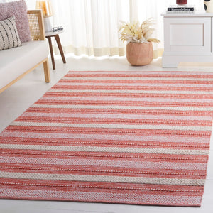 Safavieh Montauk Handloom Cotton Area Rug - Luxurious Comfort And Timeless Elegance For Your Home Decor Orange ,Ivory Cotton Mtk976p-3