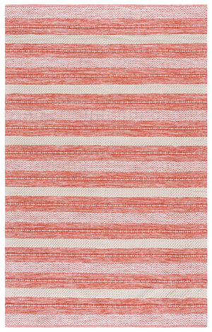 Safavieh Montauk Hand-loomed Area Rug - Luxurious Rectangle Design For Elegant Home Decor And Comfort Orange ,Ivory Cotton Mtk976p-5