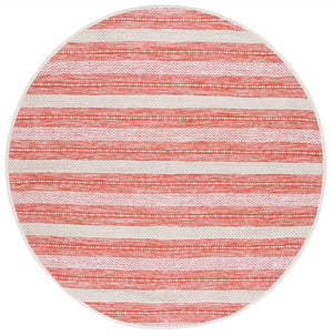 Safavieh Montauk Handloom Cotton Area Rug - Luxurious Comfort And Timeless Elegance For Your Home Decor Orange ,Ivory Cotton Mtk976p-3