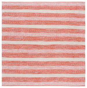 Safavieh Montauk Handloom Cotton Area Rug - Luxurious Comfort And Timeless Elegance For Your Home Decor Orange ,Ivory Cotton Mtk976p-3